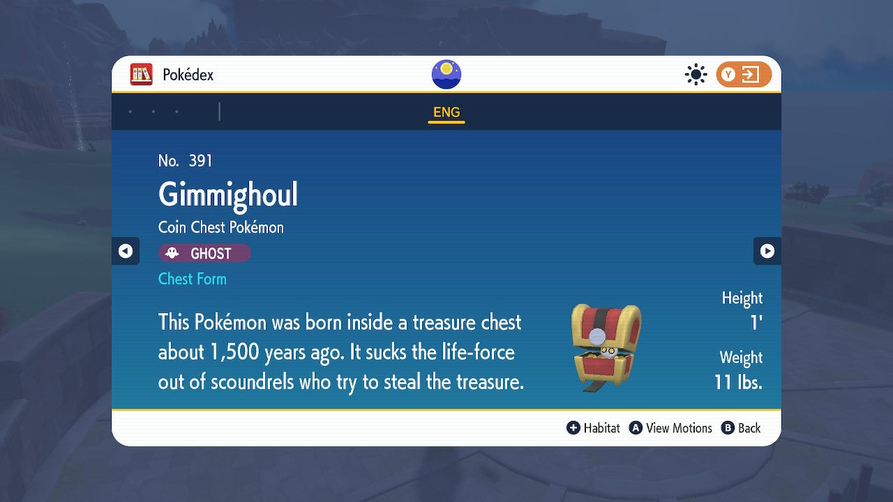 Gimmighoul coin locations and how to evolve Gimmighoul in Pokémon
